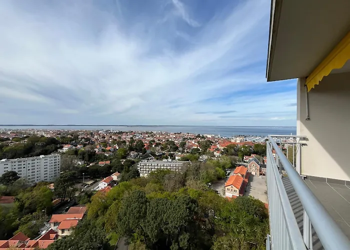 Spacieux Avec Vue Imprenable, Parking Privé - Fr-1-319-374 * Arcachon